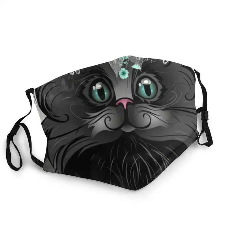 

HorrorPersian Cat Mask Anti Dust Washable Face Mask Protection Cover Unisex Adult Respirator Mouth Muffle