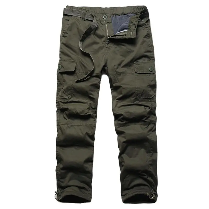 Брюки мужские осенне-зимние стандартные Свободные Комбинезоны с множеством