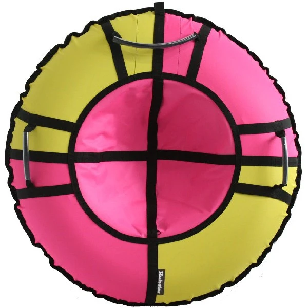 Тюбинг Hubster Хайп желтый-розовый 110 см во5656-3 | Спорт и развлечения