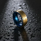 Обручальное кольцо с вольфрамовый Молот желтого золота для мужчин и женщин, многограненый Чеканный матовый материал, 8 мм
