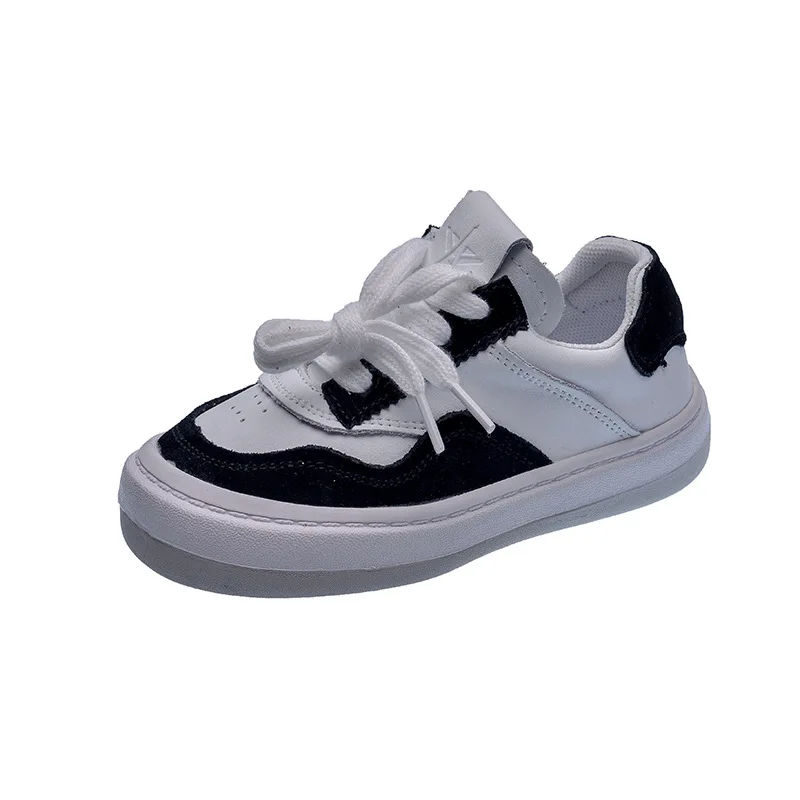 

Kids Sneakers 2021 Autumn Boys Girls Fashion Casual Trainers Solid White Children Running Sports Tennis Basket Thick Sole Shoes