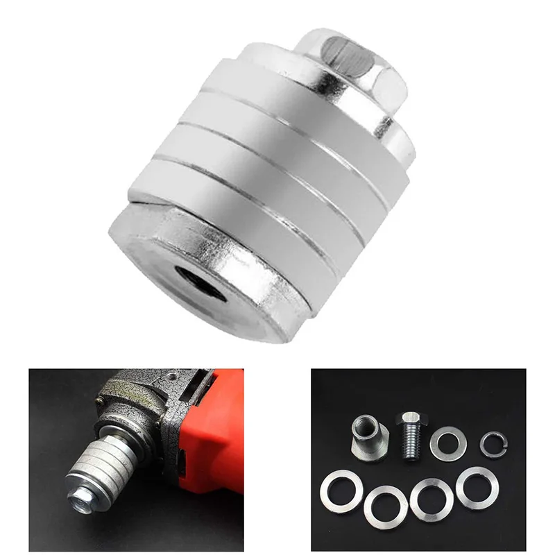 

100/125 мм Угловая шлифовальная машина, блокировочная гайка, переходник для канавочной машины с фиксирующей гайкой, комплект внутренней и внешней фланцевой гайки M10 M14, конверсионная головка