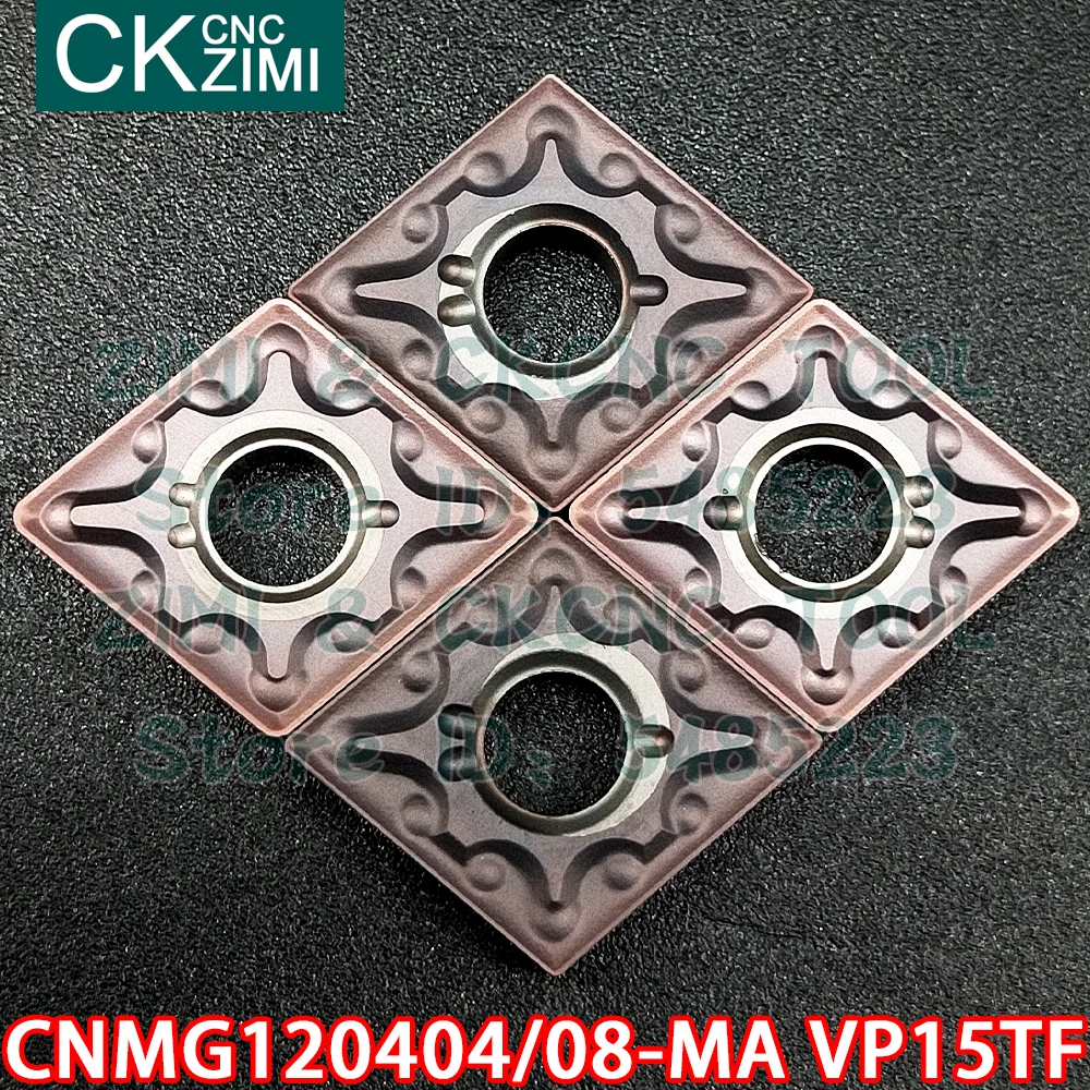 

CNMG120404-MA VP15TF CNMG120408-MA VP15TF Carbide Inserts External Turning Tools CNC Metal Lathe Tools CNMG for stainless steel