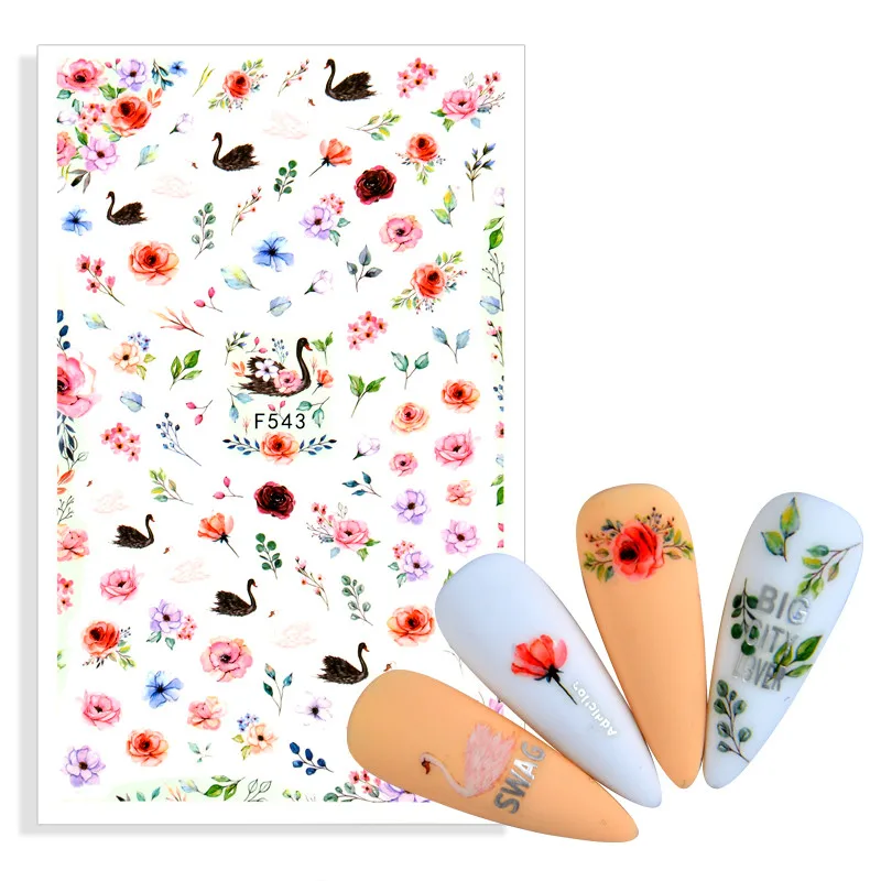 

2022 Новый дизайн 3D зеленый лист фрукты наклейки для ногтей цветок дерево листья наклейки для ногтей зеленые весенние цветочные украшения дл...