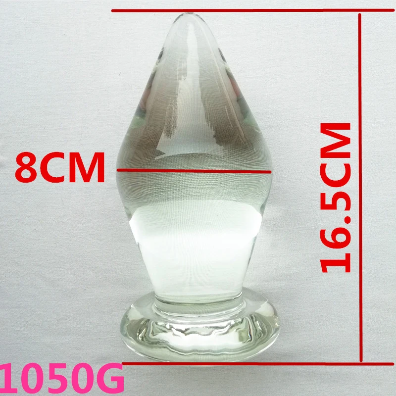 Пробка Анальная 8 см супер-огромные анальные пробки из гладкого стекла большая
