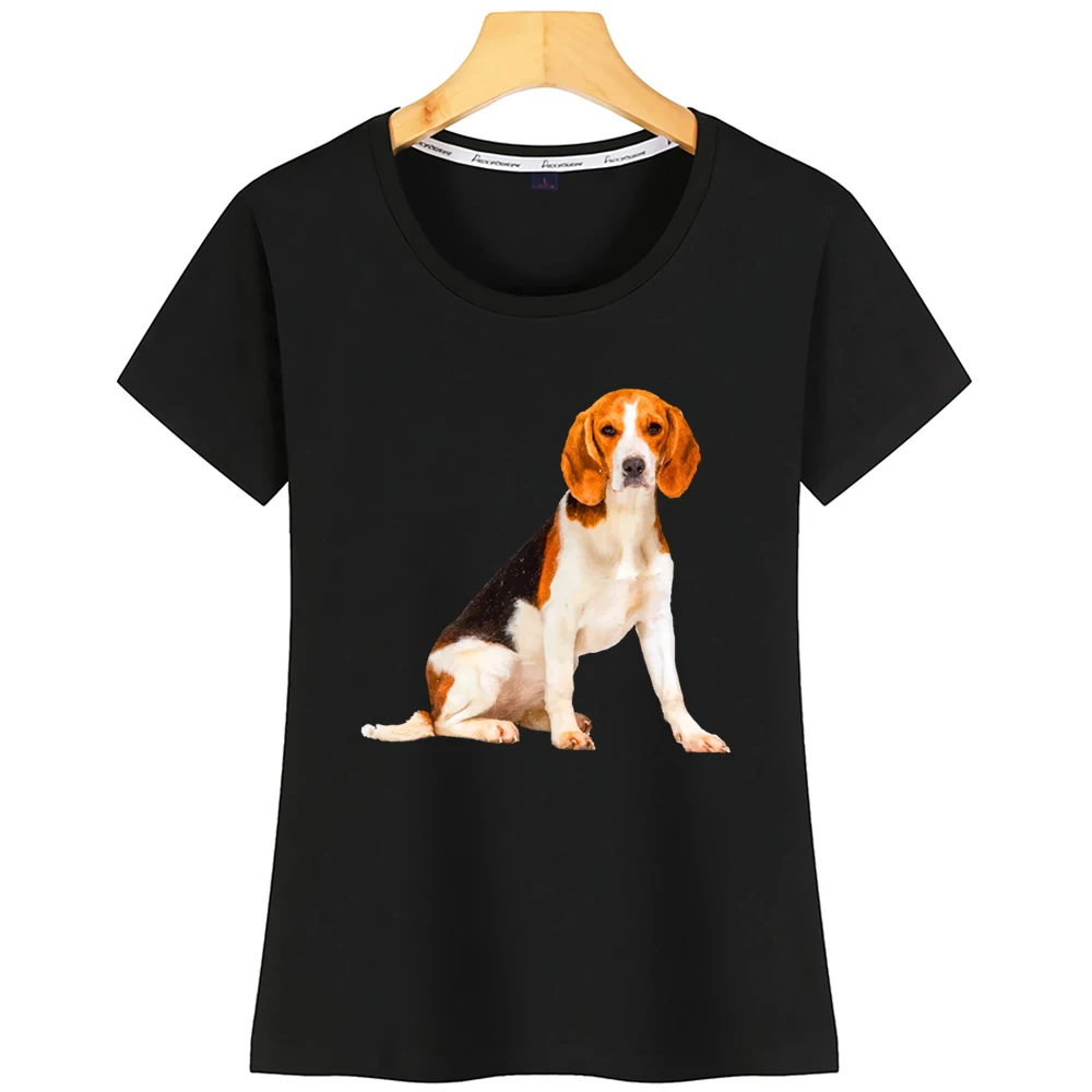 

Tops T Shirt Women Beagle Loose Fit Fashion White Custom Tshirt