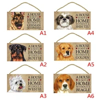 pet tag dog accessories lovely friendship animal sign dog tags rectangular wooden plaques rustic wall decor home decoration_rbs