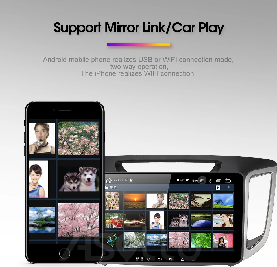 Автомобильный dvd-плеер Asottu HY301 2G android 9,0 PX30 1024*600 для HYUNDAI IX25 CRETA gps стерео автомобильный мультимедийный плеер dvd