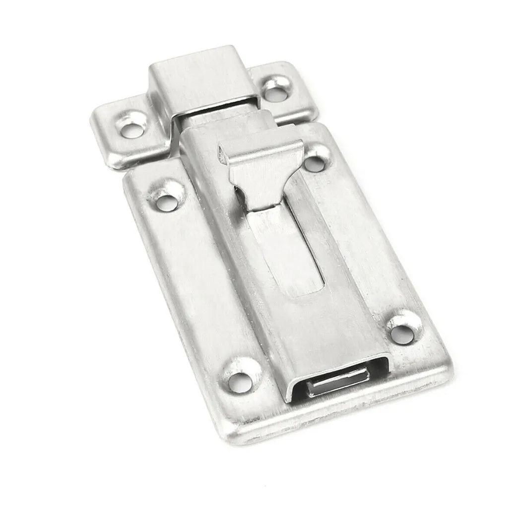 

2pcs Slide Bolt Shed Door Lock Latch Bathroom Bedroom Toilet Sliding Stainless Steel Catch Home Furniture Door Lock Hadware