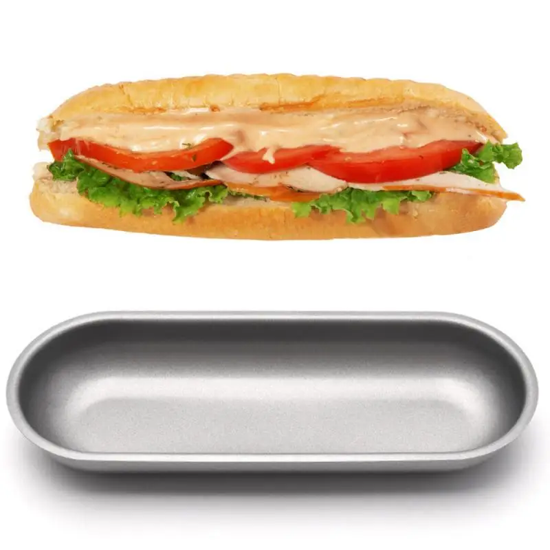 

1pc Toast Bread Mold Cake Mold Carbon Steel Loaf Pastry Baking Bakeware DIY Non Stick Pan Oval Shape Loaf Pan Baking Supplies