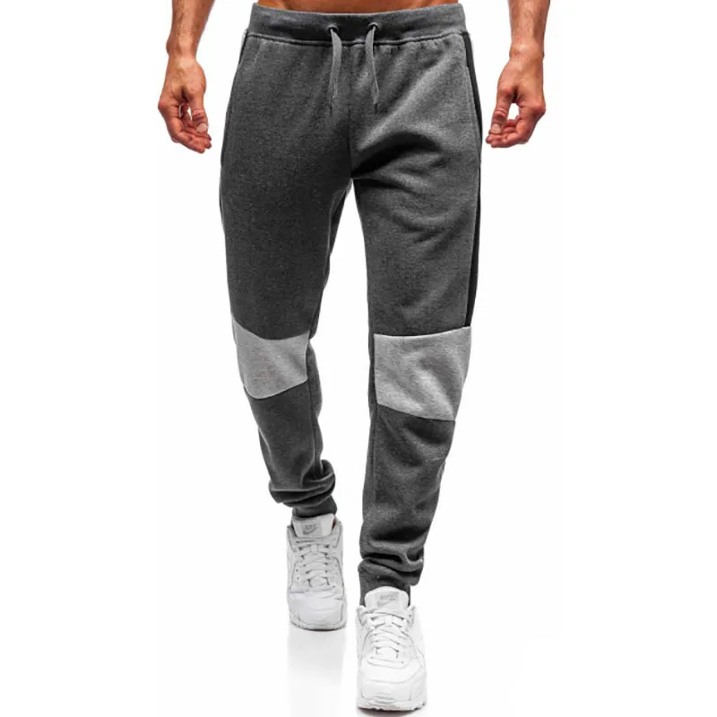 Новинка 2020 модные повседневные брюки мужские облегающие спортивные карандаш