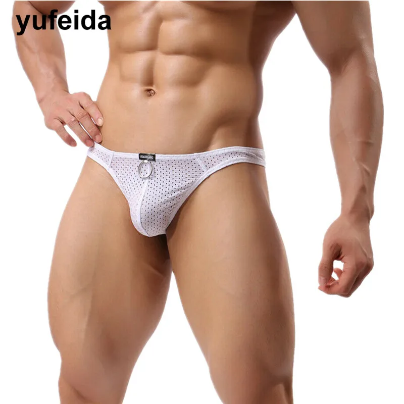 Сексуальное мужское нижнее белье дышащие трусики бикини стринги мужские трусы с