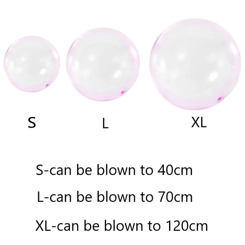 40-70cm Kids Bubble Ball Balloon Indoor Outdoor Inflatable Games Toys Soft Air Water Filled Blow Up Toy | Дом и сад