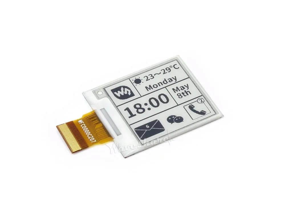 Waveshare 200x200 3 5 дюймовая E Ink НЕОБРАБОТАННАЯ панель дисплея без печатной платы для