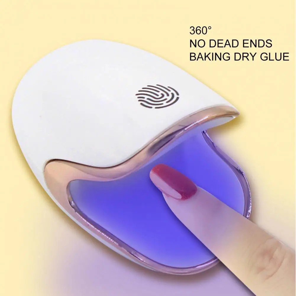 

Q6 Nail Mini Lamp Dinosaur Egg Shape Dual Light Source ABS Portable 6W LED Lamp Nail Dryer for Manicure Quick Drying Nail Dryer