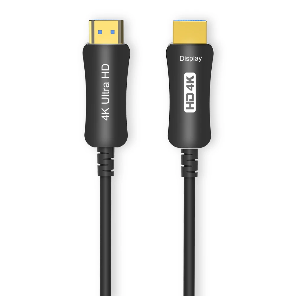 Кабель HDMI 2 0 совместимый с оптическим волокном 4K @ 60 Гц 18 Гбит/с HDR 8 бит CEC EDID ARC