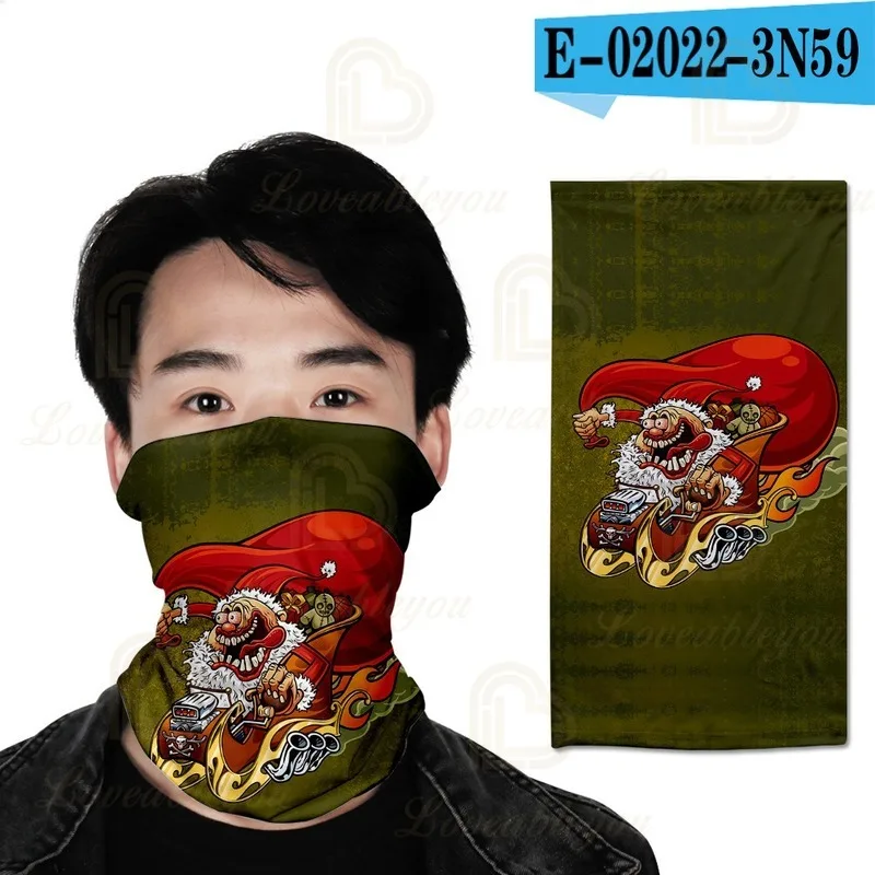 

2020 Multifunctional Face Scarves Women Men Pattern Magic Scarf Neck Cover Smooth Breathable Christmas Presents