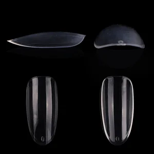 500 шт. прозрачные круглые овальные Профессиональные Накладные ногти французские искусственные полностью закрытые Украшенные АБС Типсы для маникюра аксессуары