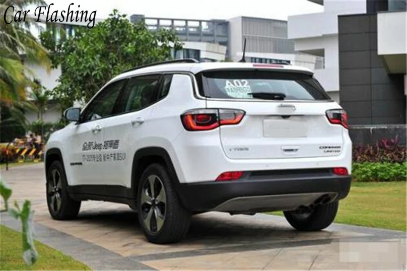 Светодиодный отражатель для Jeep compass 2017 2018 2019 2 шт.|brake light|daytime runningtail light |