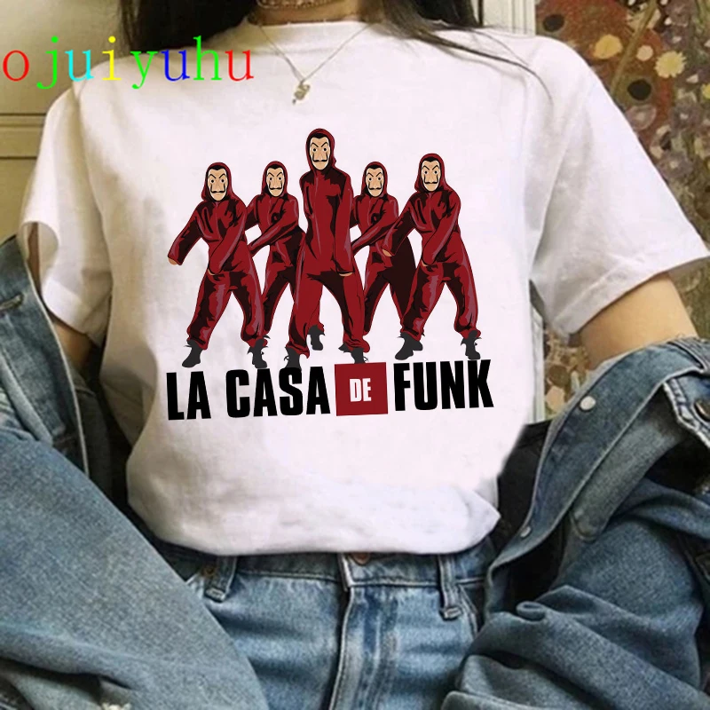 Футболка La Casa De Papel мужская с рисунком смешной Рисунок бумажного дома Топ