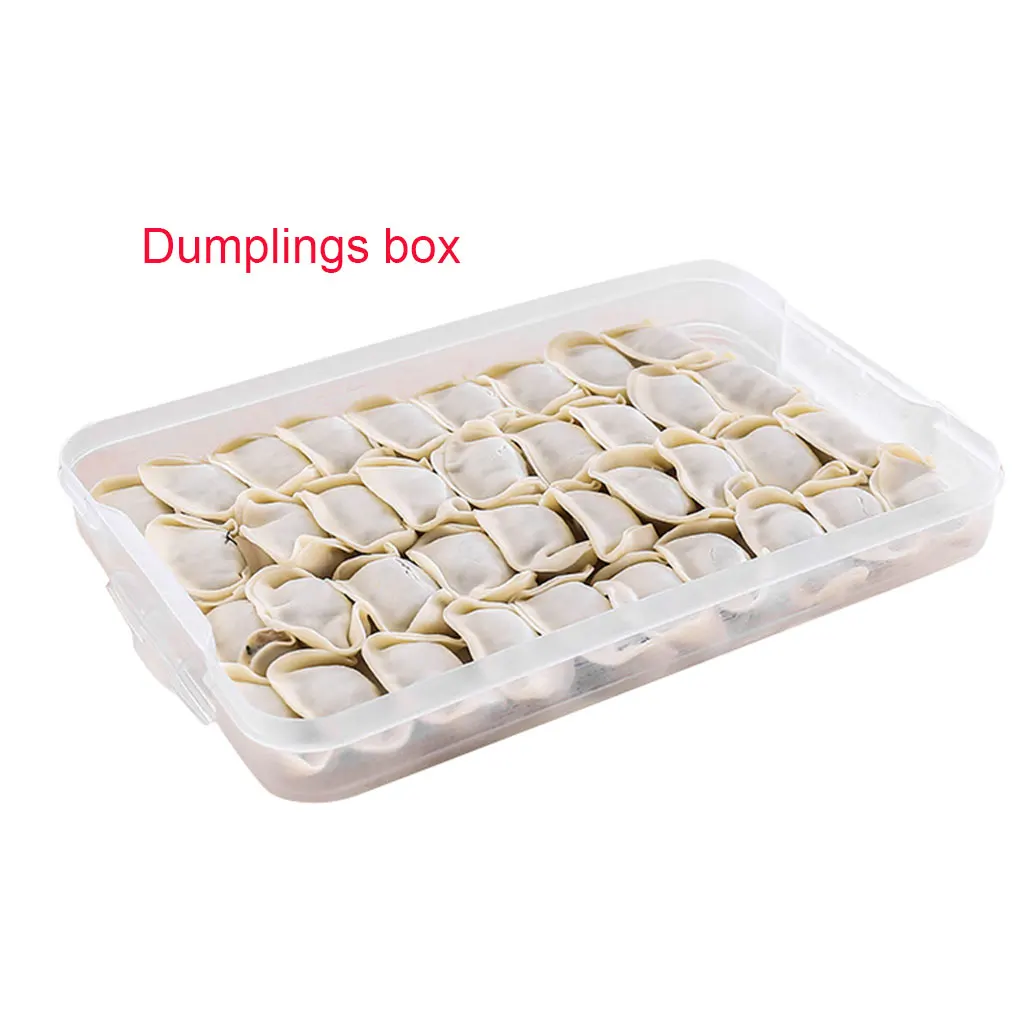Dumplings box Кухонный Контейнер для пищевых продуктов пластиковая для вареников коробка для хранения прозрачный холодильник контейнер держатель - Цвет: Dumplings box