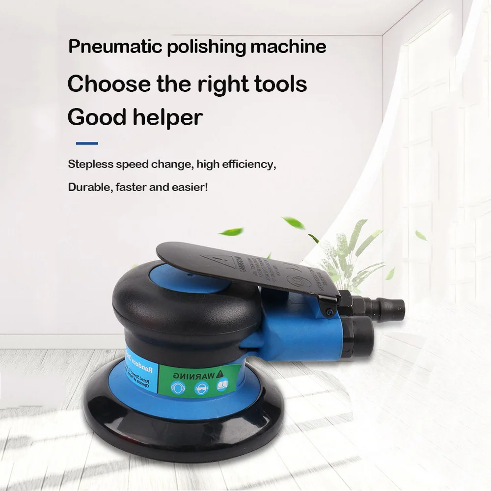 

Pneumatic Sanding Machine Pneumatic Air Sander Car Paint Care Tools Polishing Machine 5" Eccentric Grinder Polisher Random Orbit