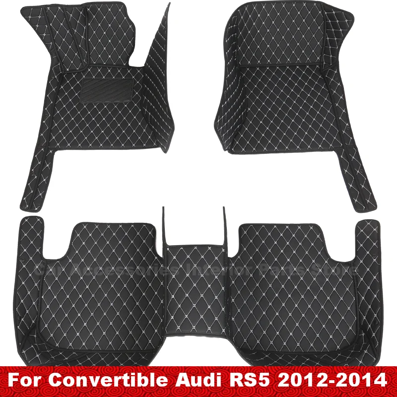 

Автомобильные коврики для трансформера Audi RS5 2014 2013 2012, аксессуары для автомобиля на заказ, детали интерьера, водонепроницаемые противогрязн...