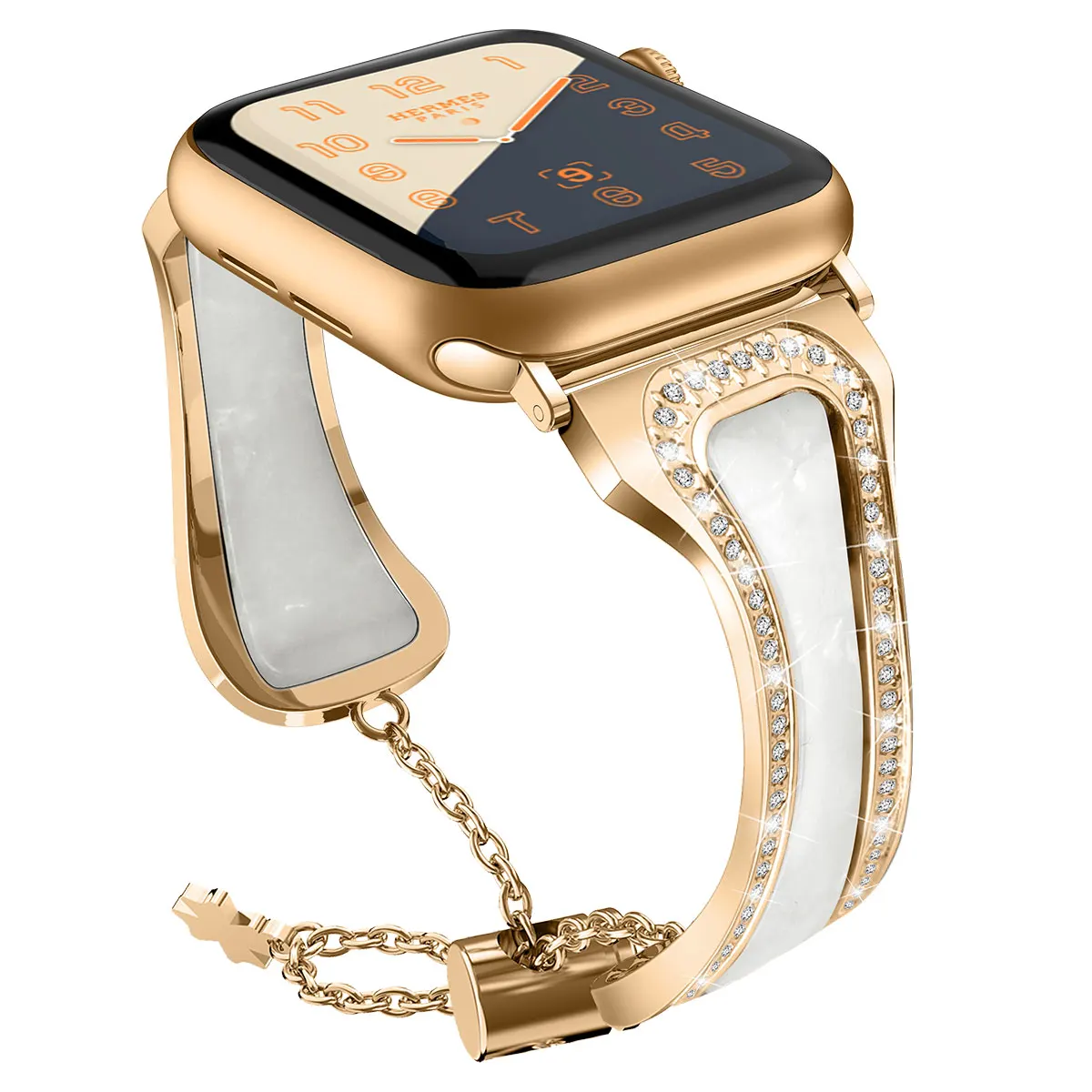 Браслет для IWatch Band 38 мм 42 зеркальный сменный со стразами Apple Watch 5 82015|Ремешки часов|