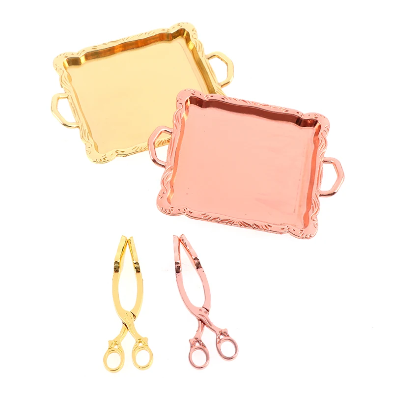 1 шт. 1:12 миниатюрный поднос для кукольного домика набор с клипсой модель пакет