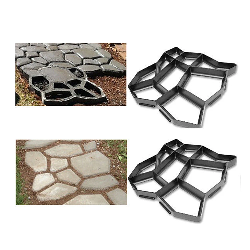 36*36 см Черный сад DIY пластиковое бетонирование плесень садовая лужайка