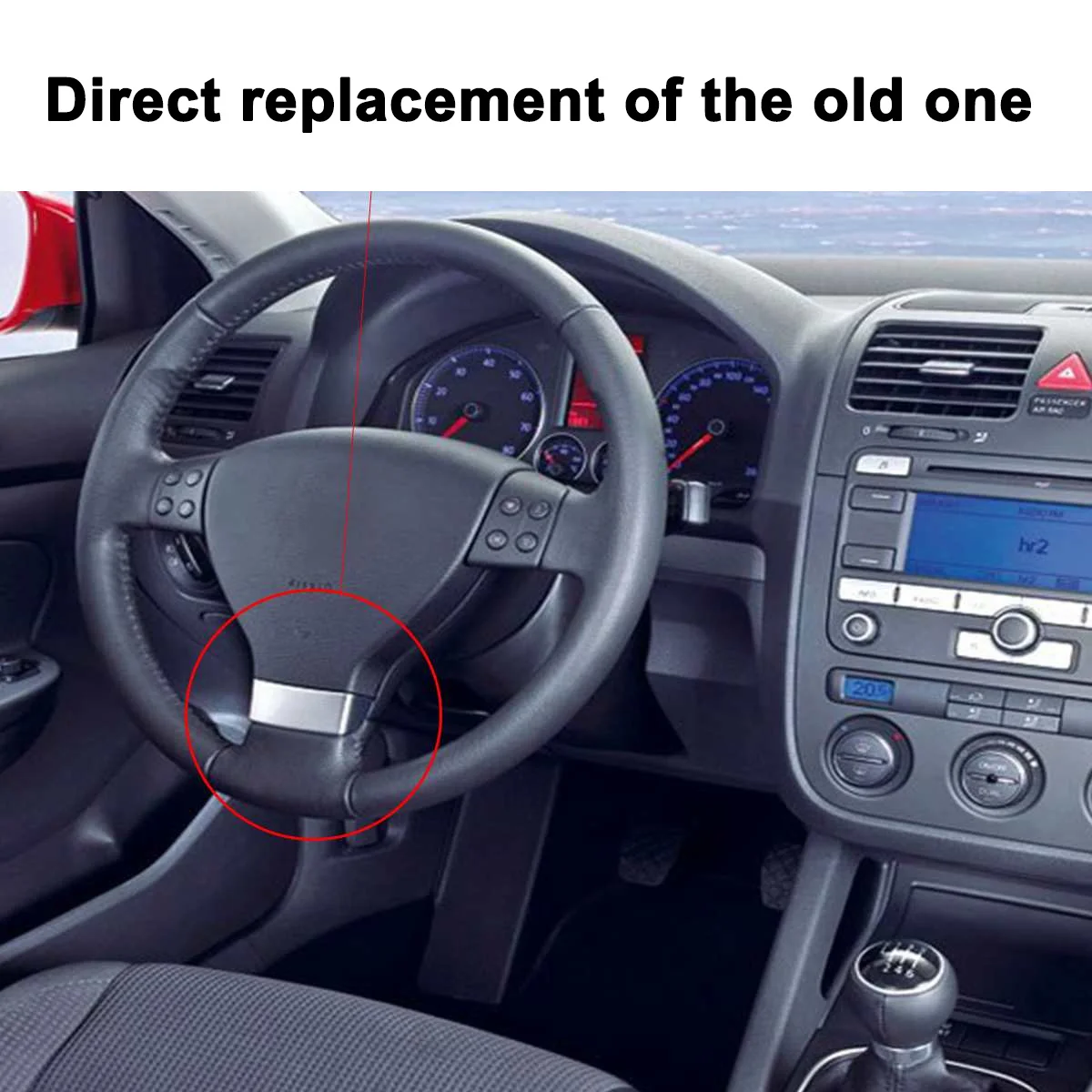 Чехол хромированная эмблема наклейка для VW Golf Jetta MK5 GTI Passat B6 Touran Eos Автомобильная
