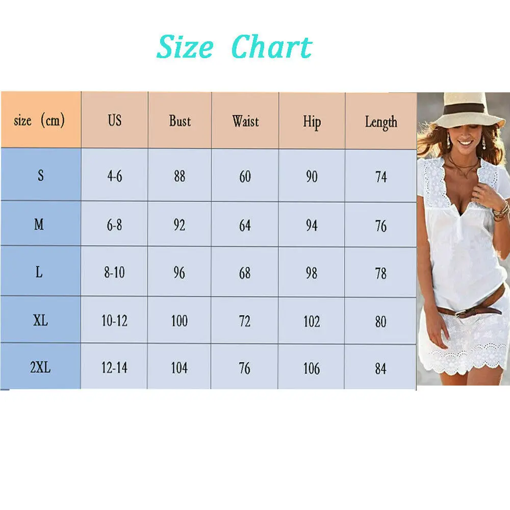 

Women Girls New Fashion Casual Embroidery Foral Dress Summer White V-Neck Long-Sleeve Pencil Short Mini Dress Plus Size