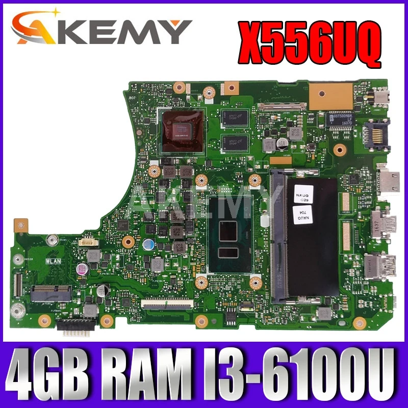 

Akemy X556UV REV 3,1 материнская плата для Asus X556UJ X556UV X556UF X556UR X556UQ X556UQK материнская плата для ноутбука I3-6100U GT940M DDR4