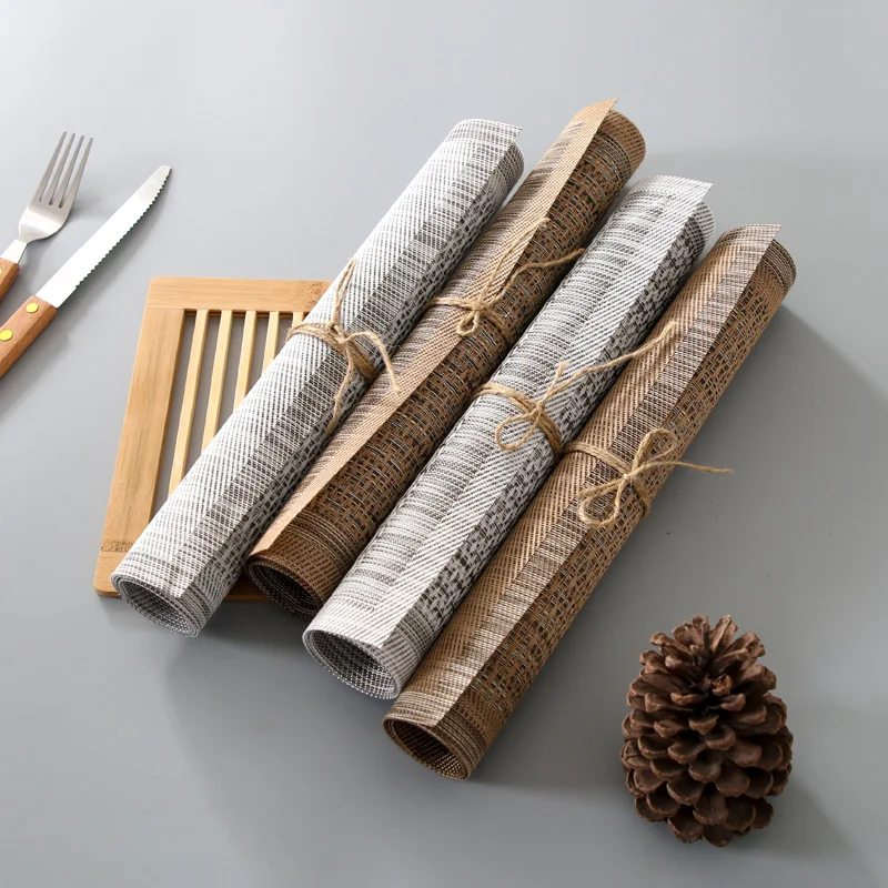 Коврик для еды простые прямоугольные коврики из ПВХ в европейском и японском