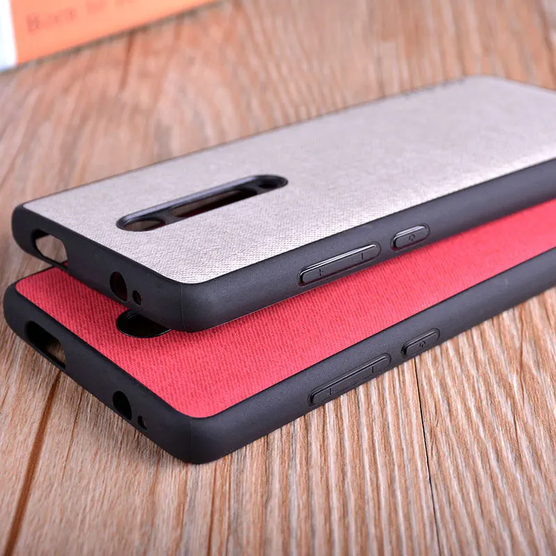 case for xiaomi mi 9t pro coque Luxury textile Leather skin soft TPU hard PC phone cover funda | Мобильные телефоны и