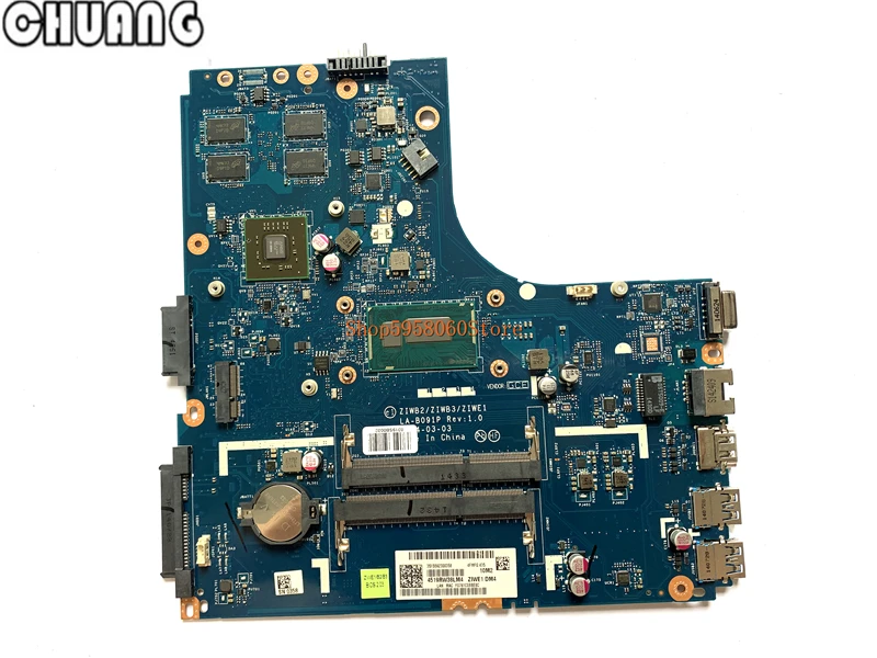 Новый Для Lenovo B40 70 ZIWB2/ZIWB3/ZIWE1 Материнская плата ноутбука LA B091P SR1E8 3558U 100%