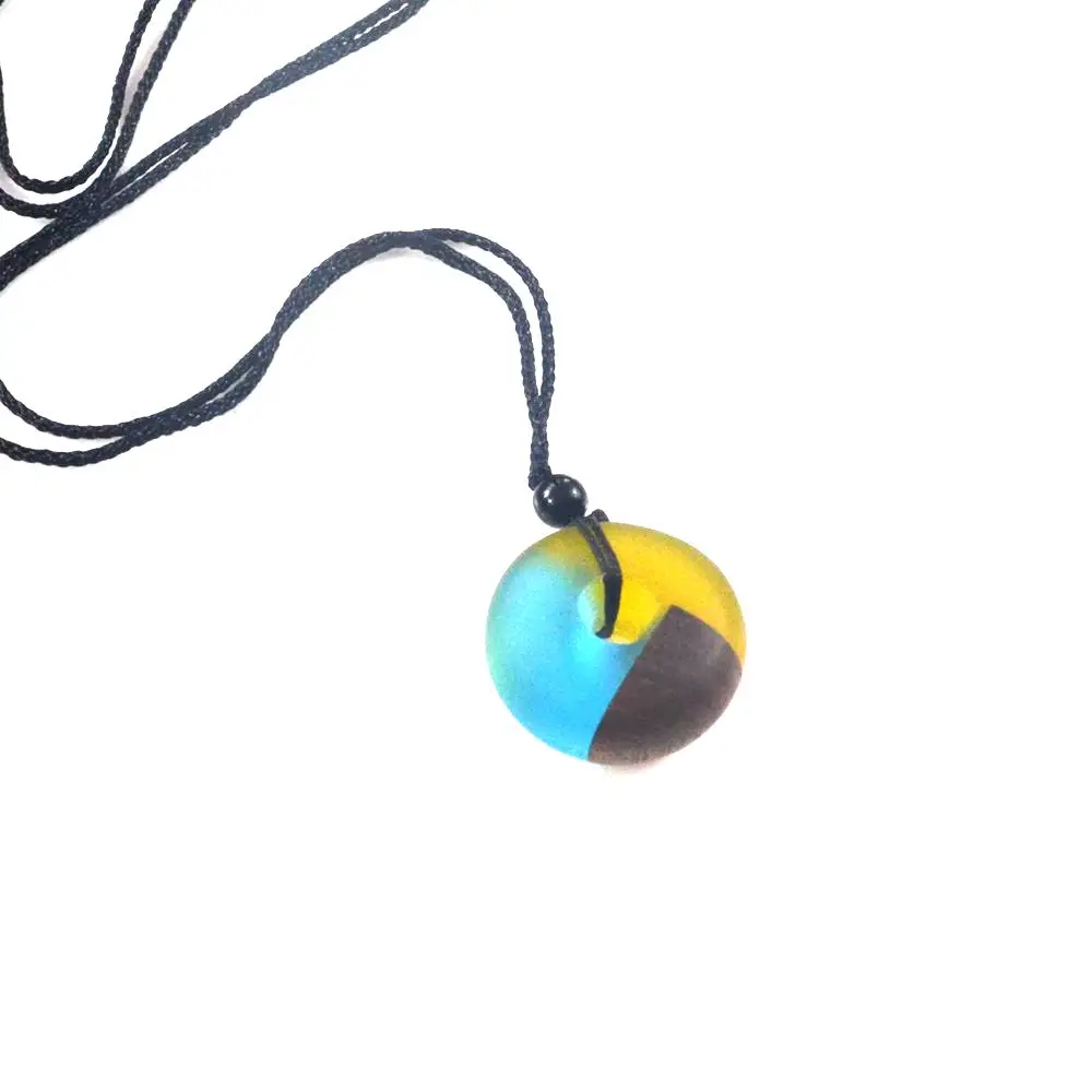 Круглое и яркое модное ожерелье для мужчин женщин Высококачественная