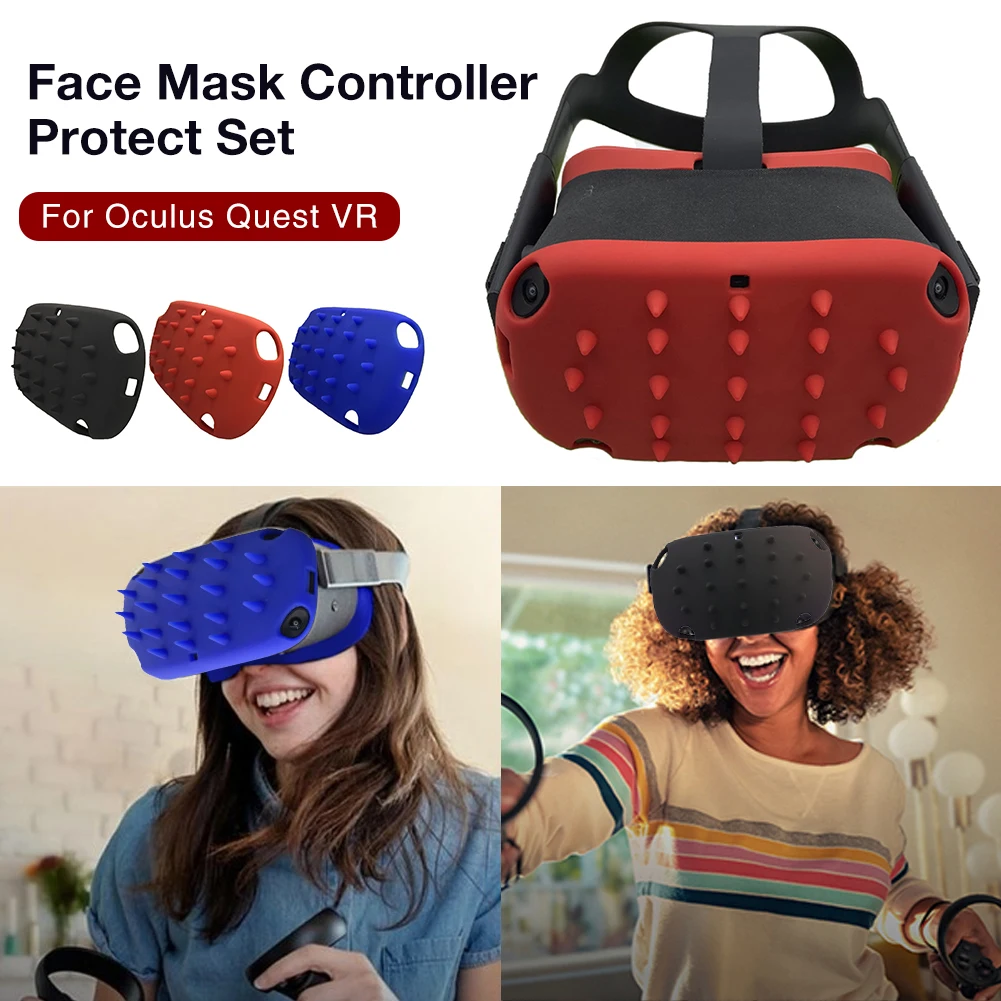 

Silicone Protective Cover Shell Case For Oculus Quest 2 VR Headset Head Cover Skin Anti-Scratches For Oculus Quest 2 Accessories