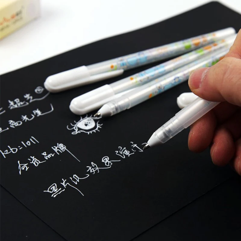 Фотоальбом с белыми чернилами гелевая ручка 0 8 мм милая унисекс подарок для детей