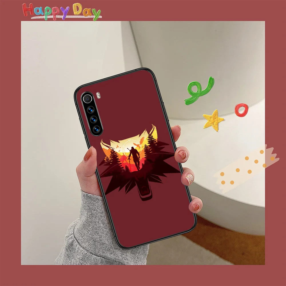 

Game witchers Phone Case For XIAOMI Redmi Note 5 7 8 T 9 6A 7A 8A 9S K 20 30 Pro black Shell Silicone Cover Fashion Coque Soft