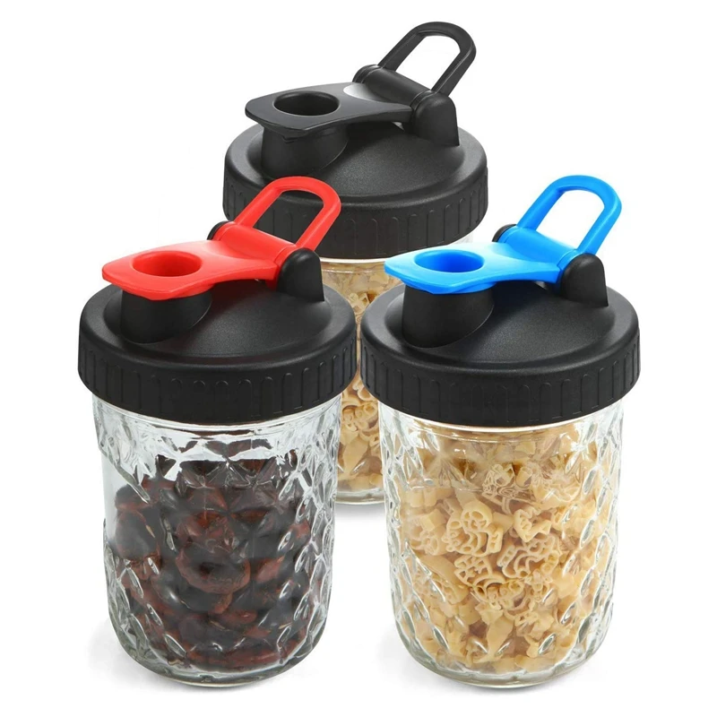 3Pcs Pack Wide Mouth Canning Lids Flip Cap with Leak-Proof Seal Storage Caps for Mason Jars Ball Ja | Дом и сад