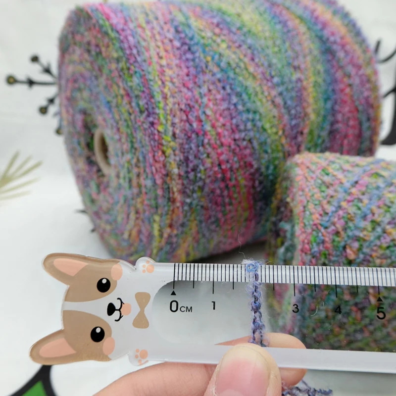 Пряжа из мягкой радужной шерсти 500 г/шарик пряжа для вязания крючком космическая