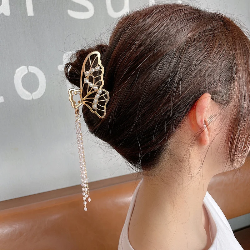 Южная Корея Dongdaemun Интернет знаменитости зажим для волос Шпилька с позолоченным