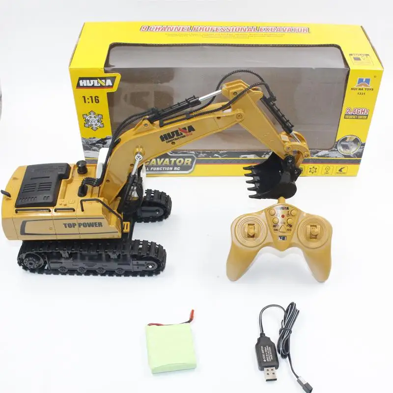 Игрушечный экскаватор Huina 1331 1/18 2 4 ГГц 6-канальный Радиоуправляемый инженерный
