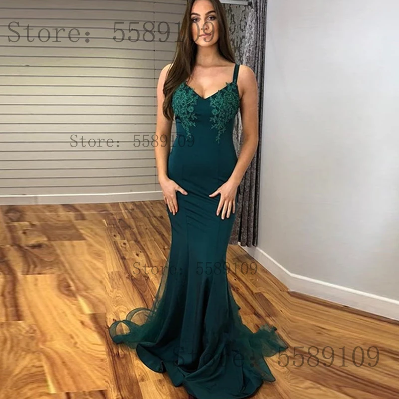 Темно зеленые вечерние платья с аппликацией на выпускной милое платье Vestidos De Fiesta