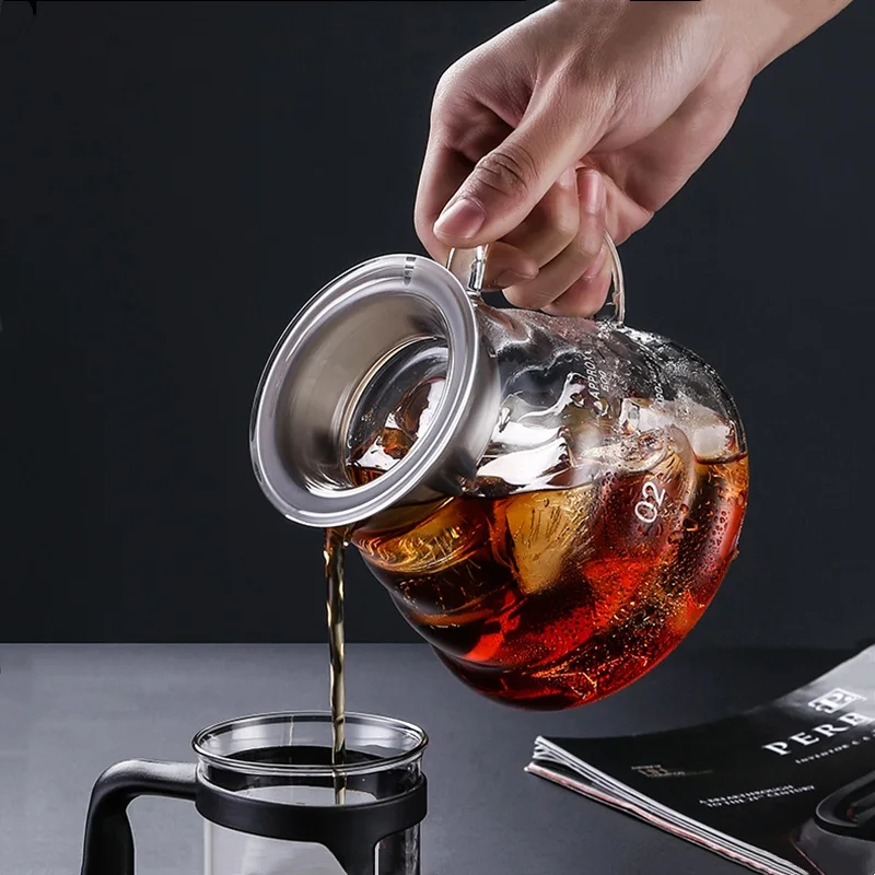 

V60 Pour Over Glass Range Coffee Server For Pour Over Coffee & Tea 300ml 500ml Carafe Drip Coffee Pot Brewer Barista Filter