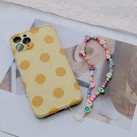 chic beads mobile phone chains soft pottery love star smile hand phone straps anti lost lanyards jewelry for women girls