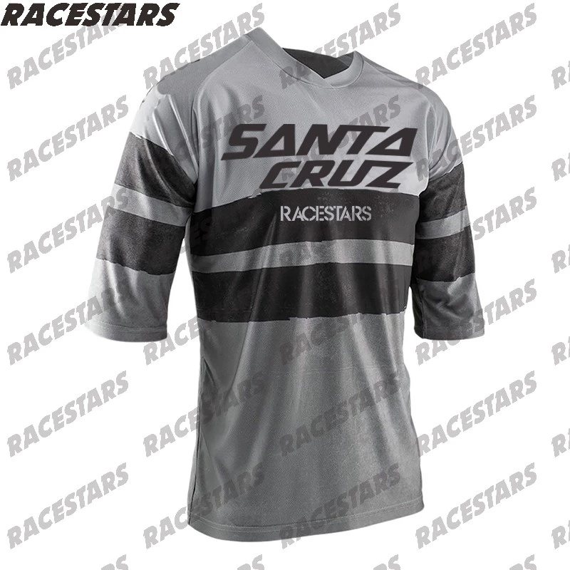 

Motorcycle Mountain Bike Santa Cruz Downhill Mountain Jersey MTB Offroad DH MX Bicycle locomotive Shirt cross country Jersey