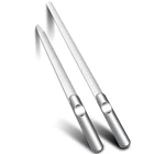 Пилка из нержавеющей стали для маникюра и педикюра, пилочка для ногтей, металлический шлифовальный скраб для педикюра, инструменты для дизайна ногтей, 1 шт.