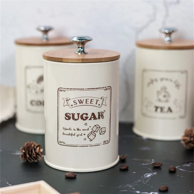 

Бамбуковая крышка Nordic Wind, герметичный металлический контейнер для хранения еды, контейнер для дома и кухни